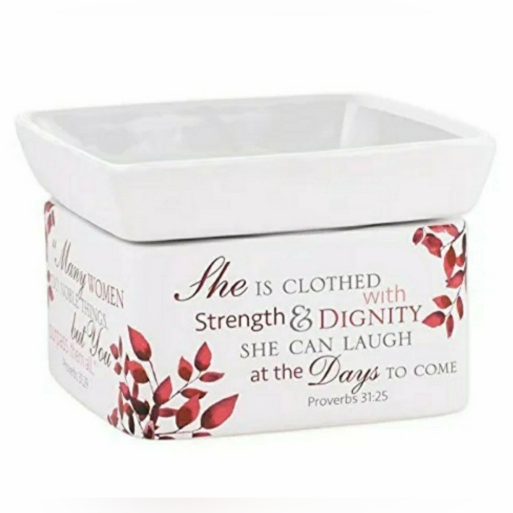 Elanze Designs More Precious Than Rubies Proverbs 31 Woman Ceramic Wax Warmer